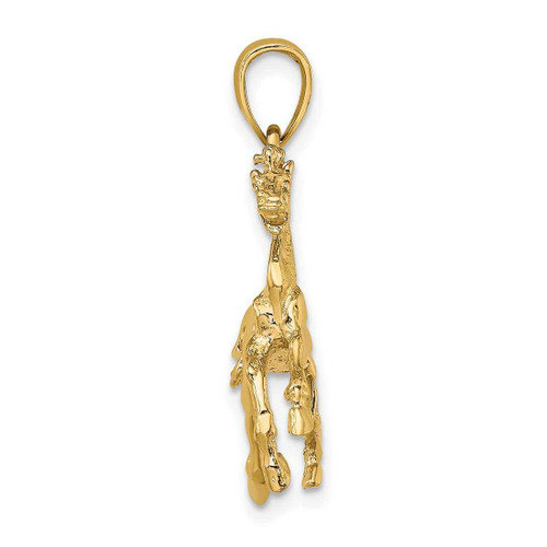Image of 10K Yellow Gold 3-D Horse Trotting Pendant