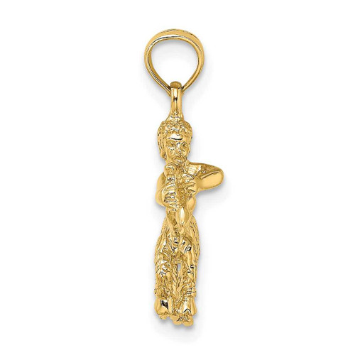 Image of 10k Yellow Gold 3-D Sagittarius Zodiac Pendant