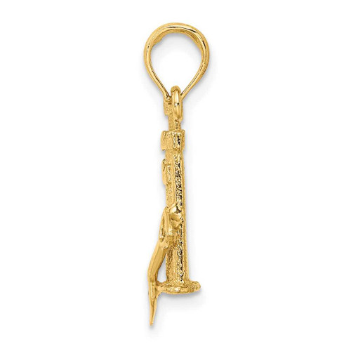 Image of 10K Yellow Gold 3-D Sand Castle w/ Shovel Pendant