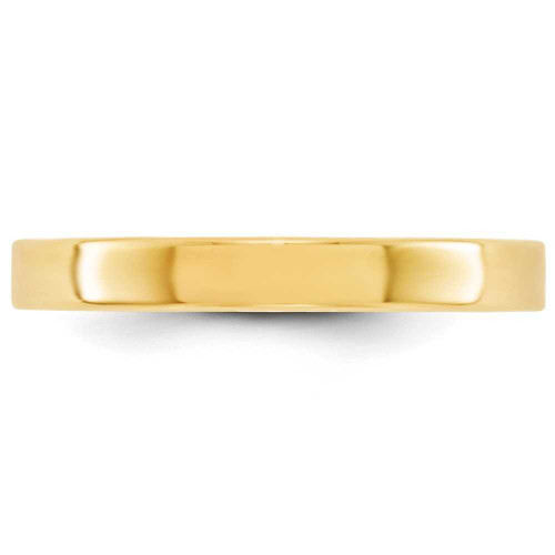 Image of 10K Yellow Gold 3mm Lightweight Flat Band Ring