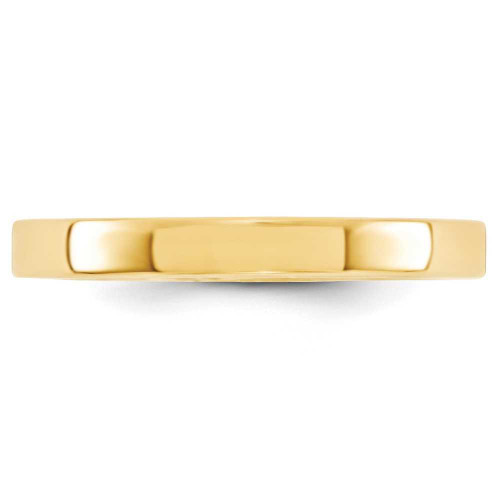 Image of 10K Yellow Gold 3mm Standard Flat Comfort Fit Band Ring