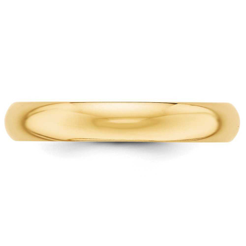 Image of 10K Yellow Gold 4mm Half Round Band Ring