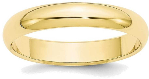 Image of 10K Yellow Gold 4mm Half Round Band Ring