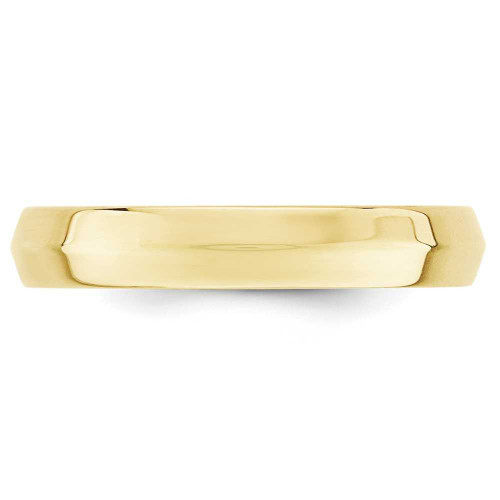 Image of 10K Yellow Gold 4mm Knife Edge Comfort Fit Band Ring