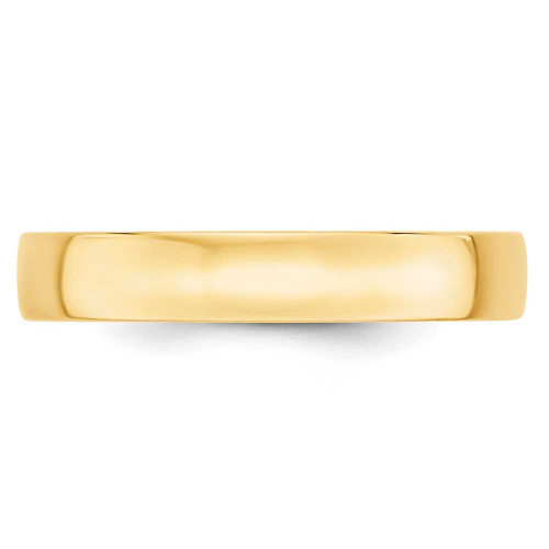 Image of 10K Yellow Gold 4mm Lightweight Comfort Fit Band Ring