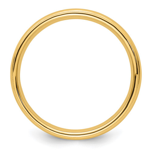 10K Yellow Gold 4mm Milgrain Comfort Fit Band Ring