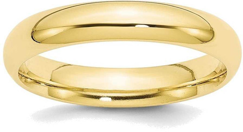 Image of 10K Yellow Gold 4mm Standard Comfort Fit Band Ring