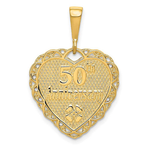 Image of 10K Yellow Gold 50th Anniversary Pendant
