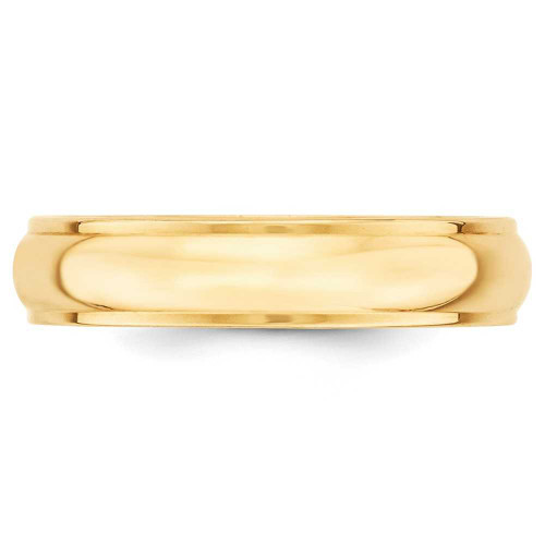 Image of 10K Yellow Gold 5mm Half Round with Edge Band Ring