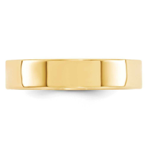 Image of 10K Yellow Gold 5mm Standard Flat Comfort Fit Band Ring