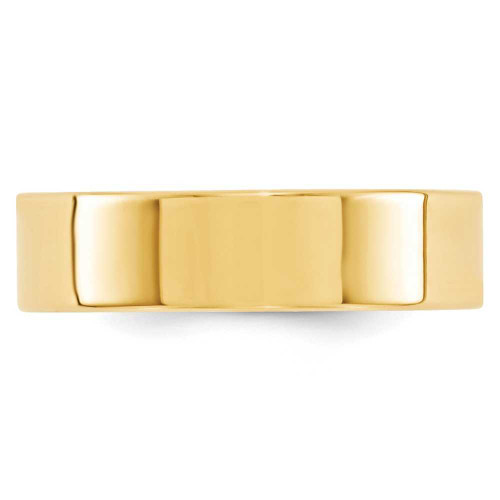 Image of 10K Yellow Gold 6mm Standard Flat Comfort Fit Band Ring