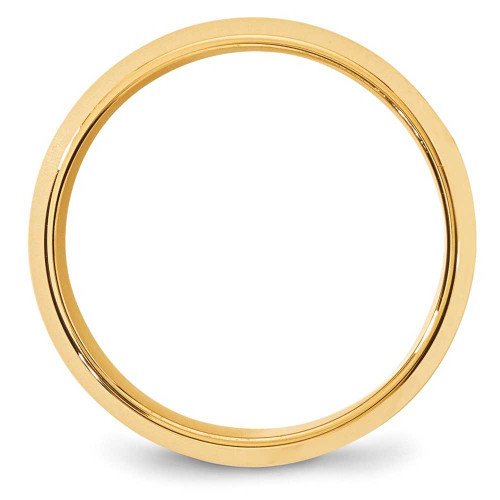 Image of 10K Yellow Gold 8mm Bevel Edge Comfort Fit Band Ring