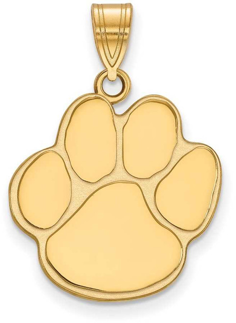 Image of 10K Yellow Gold Auburn University Large Pendant by LogoArt (1Y070AU)