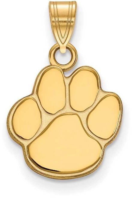 Image of 10K Yellow Gold Auburn University Small Pendant by LogoArt (1Y068AU)