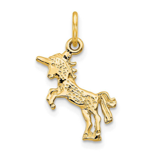 Image of 10K Yellow Gold Baby Unicorn Charm