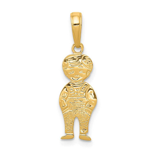 Image of 10K Yellow Gold Boy with Hands in Pocket Pendant