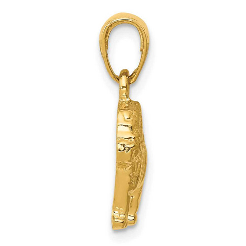 Image of 10K Yellow Gold Bulldog Pendant 10K3426