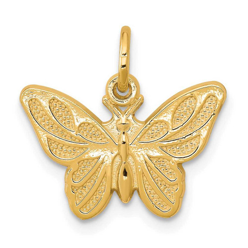 Image of 10K Yellow Gold Butterfly Charm 10C640