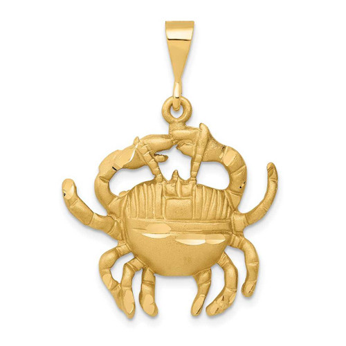 Image of 10K Yellow Gold Cancer Zodiac Pendant