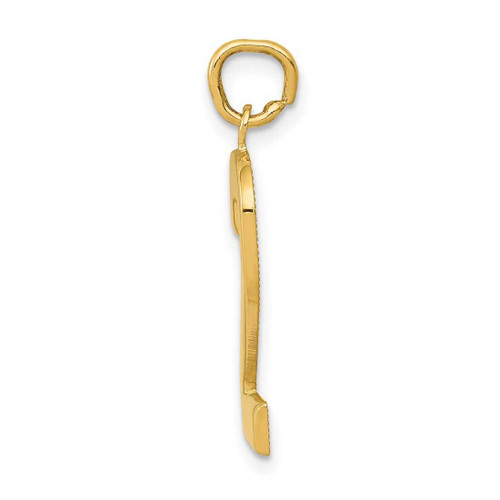 Image of 10K Yellow Gold Casted Large Polished Number 2 Charm