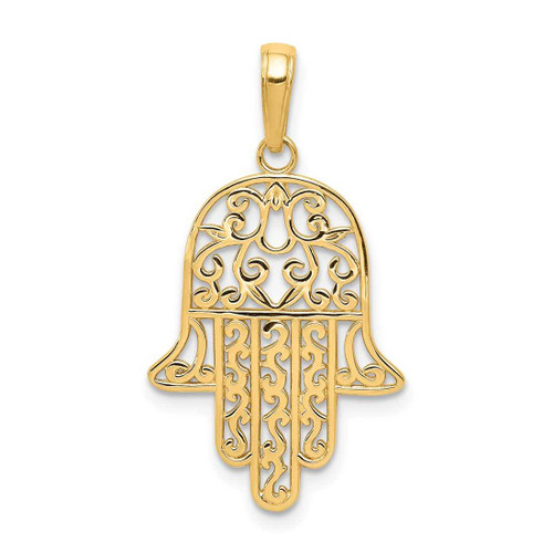 Image of 10K Yellow Gold Chamseh Pendant 10D3808