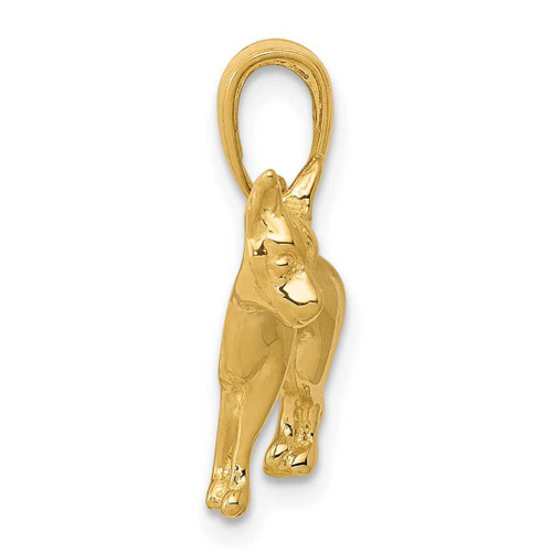 Image of 10k Yellow Gold Chihuahua Dog Pendant