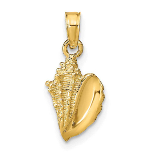 Image of 10K Yellow Gold Conch Shell Pendant 10C2526