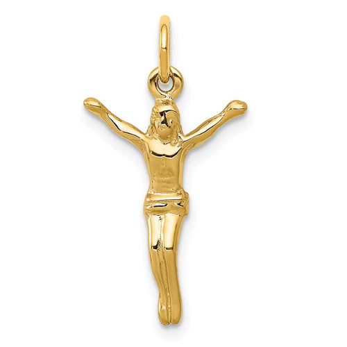 Image of 10K Yellow Gold Crucifix Charm