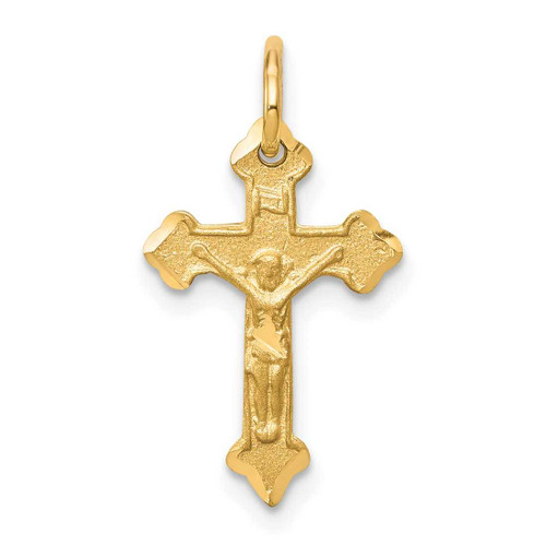 Image of 10K Yellow Gold Crucifix Charm 10C77