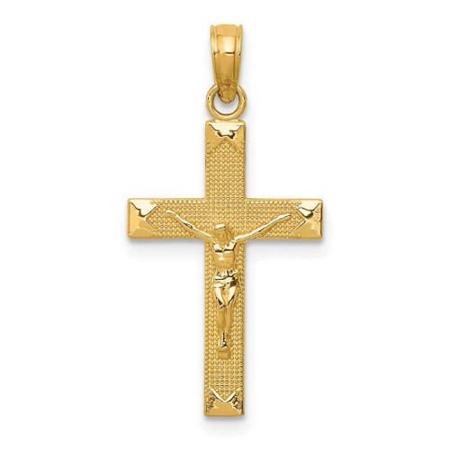 Image of 10k Yellow Gold Crucifix Pendant