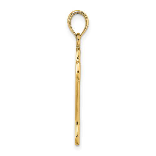 Image of 10k Yellow Gold Cut-Out & Polished Dog Bone Pendant