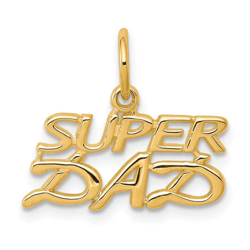Image of 10K Yellow Gold Dad Charm 10C102