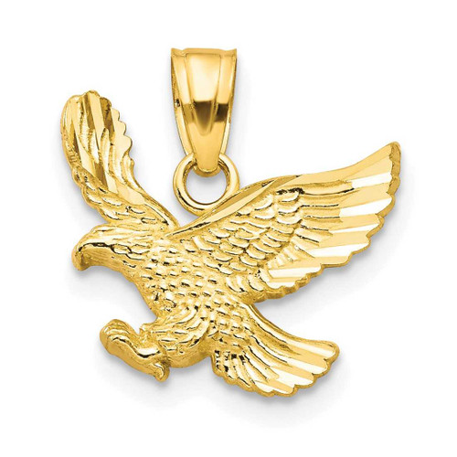 Image of 10K Yellow Gold Eagle Pendant 10C1009