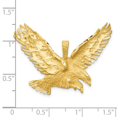 Image of 10K Yellow Gold Eagle Pendant 10C613