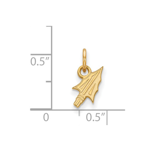 10K Yellow Gold Florida State University X-Small Pendant by LogoArt (1Y070FSU)