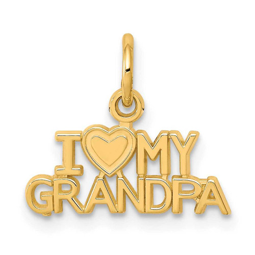 Image of 10K Yellow Gold I Love My Grandpa Charm