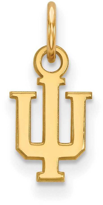 Image of 10K Yellow Gold Indiana University X-Small Pendant by LogoArt (1Y001IU)