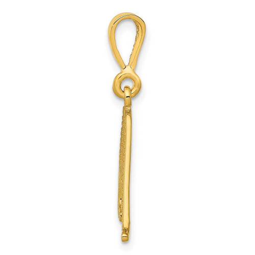 Image of 10K Yellow Gold Initial A Pendant