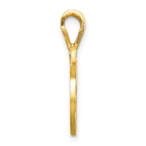 Image of 10K Yellow Gold Initial V Pendant 10C767V