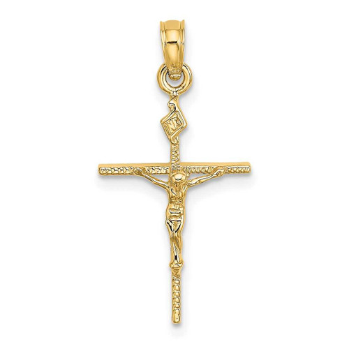 Image of 10K Yellow Gold INRI Crucifix Pendant 10K8463