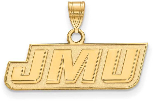 Image of 10K Yellow Gold James Madison University Small Pendant by LogoArt (1Y013JMU)