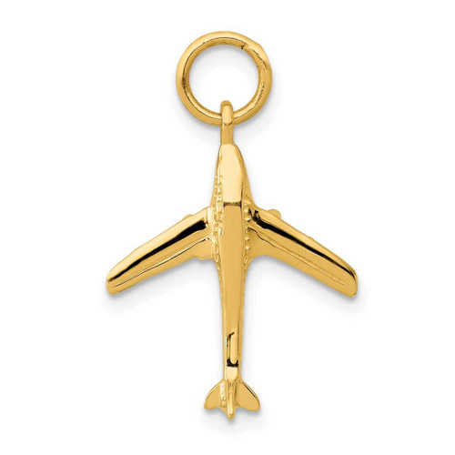 Image of 10K Yellow Gold Jet Charm