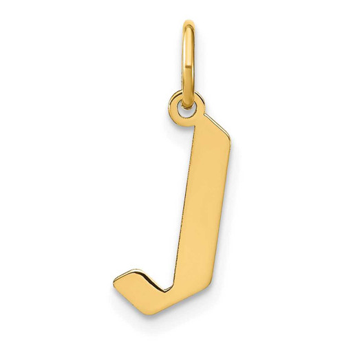 Image of 10K Yellow Gold Letter J Initial Charm 10XNA1335Y/J