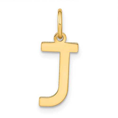 Image of 10K Yellow Gold Letter J Initial Charm 10XNA1336Y/J