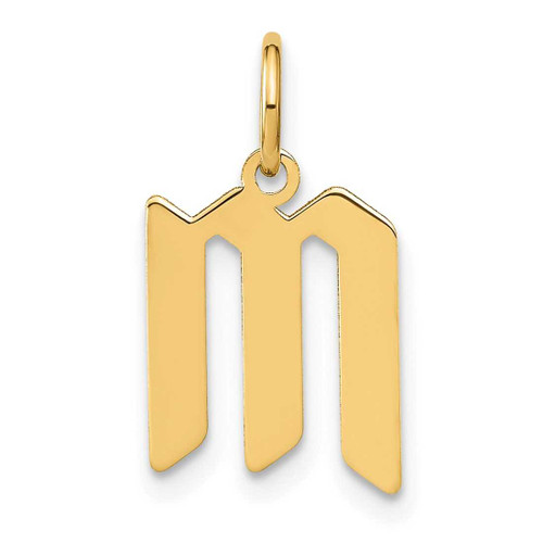 Image of 10K Yellow Gold Letter M Initial Charm 10XNA1335Y/M