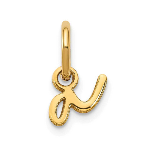 Image of 10K Yellow Gold Lower case Letter A Initial Charm 10XNA1306Y/A