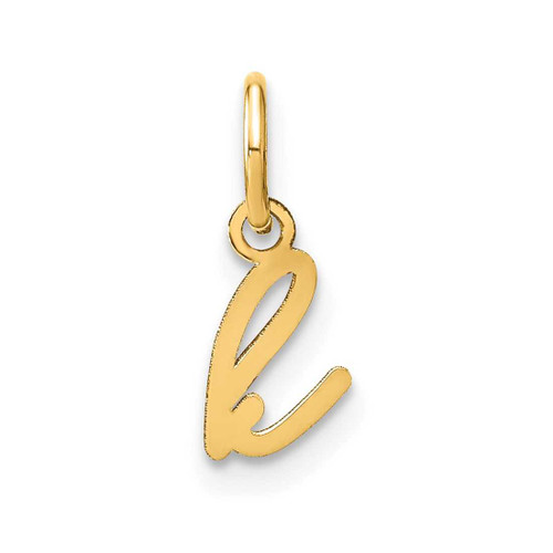 Image of 10K Yellow Gold Lower case Letter K Initial Charm 10XNA1306Y/K