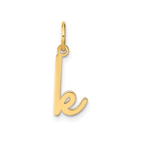Image of 10K Yellow Gold Lower case Letter K Initial Charm 10XNA1307Y/K