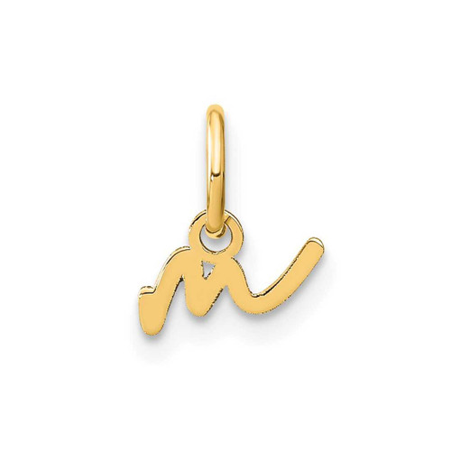 Image of 10K Yellow Gold Lower case Letter M Initial Charm 10XNA1306Y/M