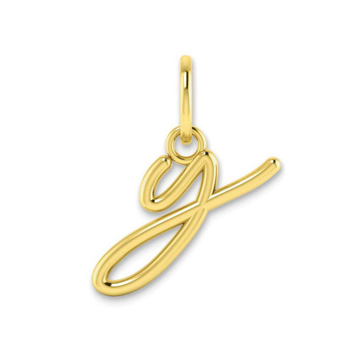 Image of 10K Yellow Gold Lower case Letter Y Initial Charm 10XNA1306Y/Y